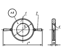 Кольца резьбовые с полным профилем для трубной цилиндрической резьбы диаметром от 4 до 6 ГОСТ 18931-73
